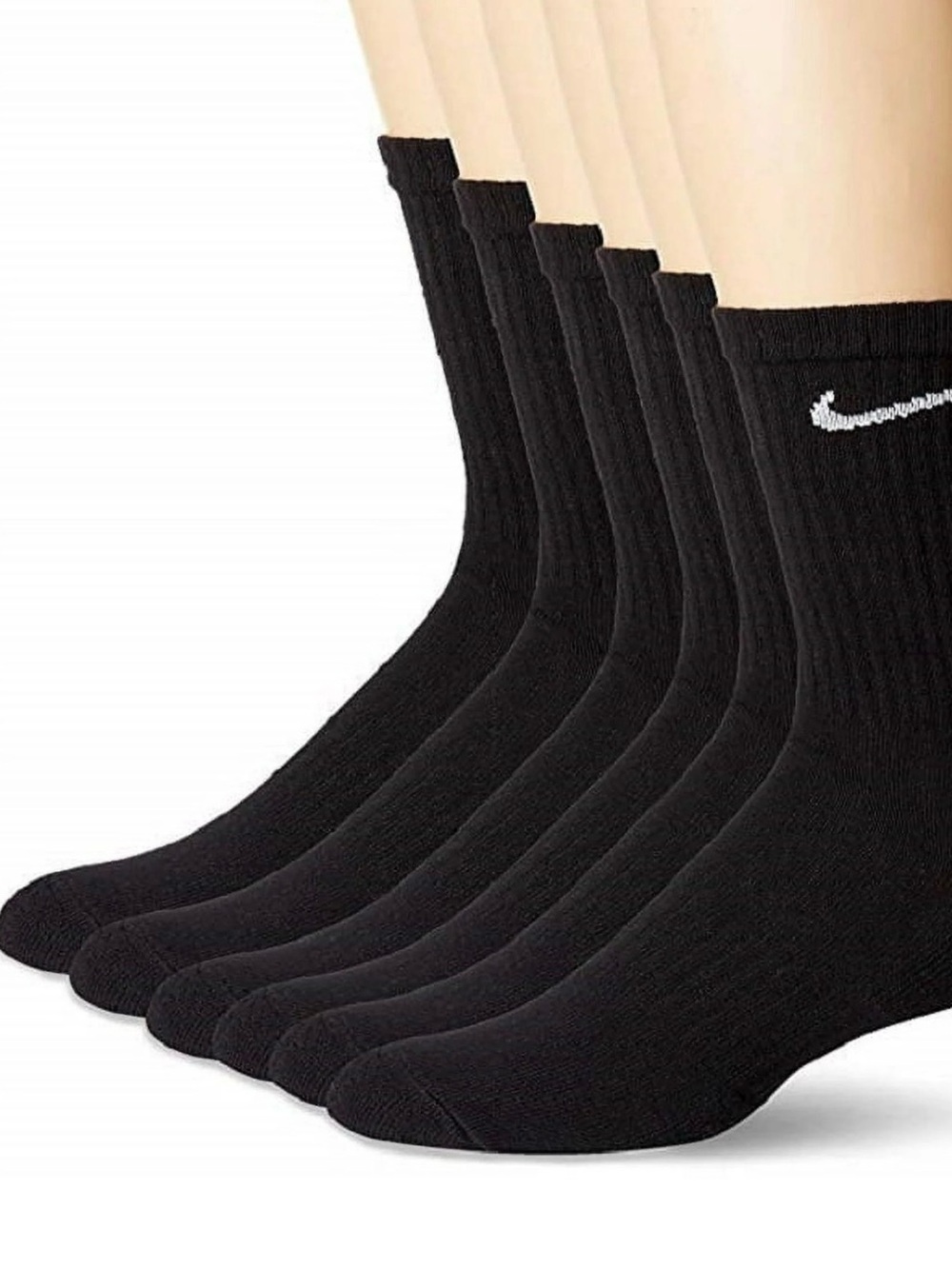 Nike Black Men’s Everyday Cushion Socks (6 Pack)